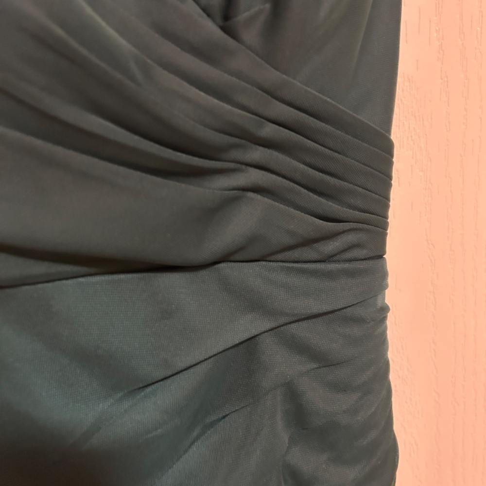 LIKE NEW! Women's Azazie Emerald Green Full Length Dress - 0 - Picture 9 of 10